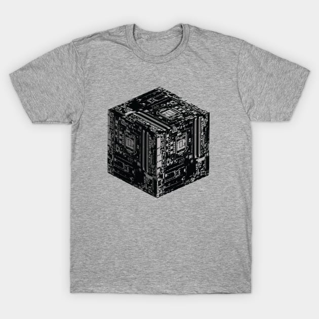 The Motherboard Cube T-Shirt by PixelDot Gra.FX Collection